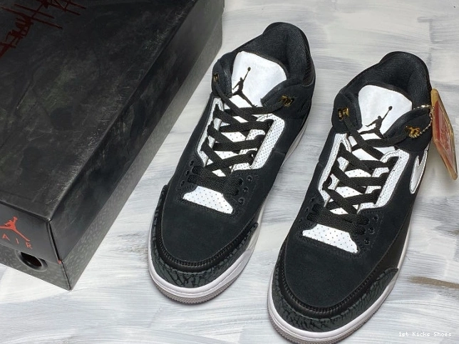 1st Kicks Shoes CK4348-007 3 Cement Tinker Air Jordan Black Grey 0818